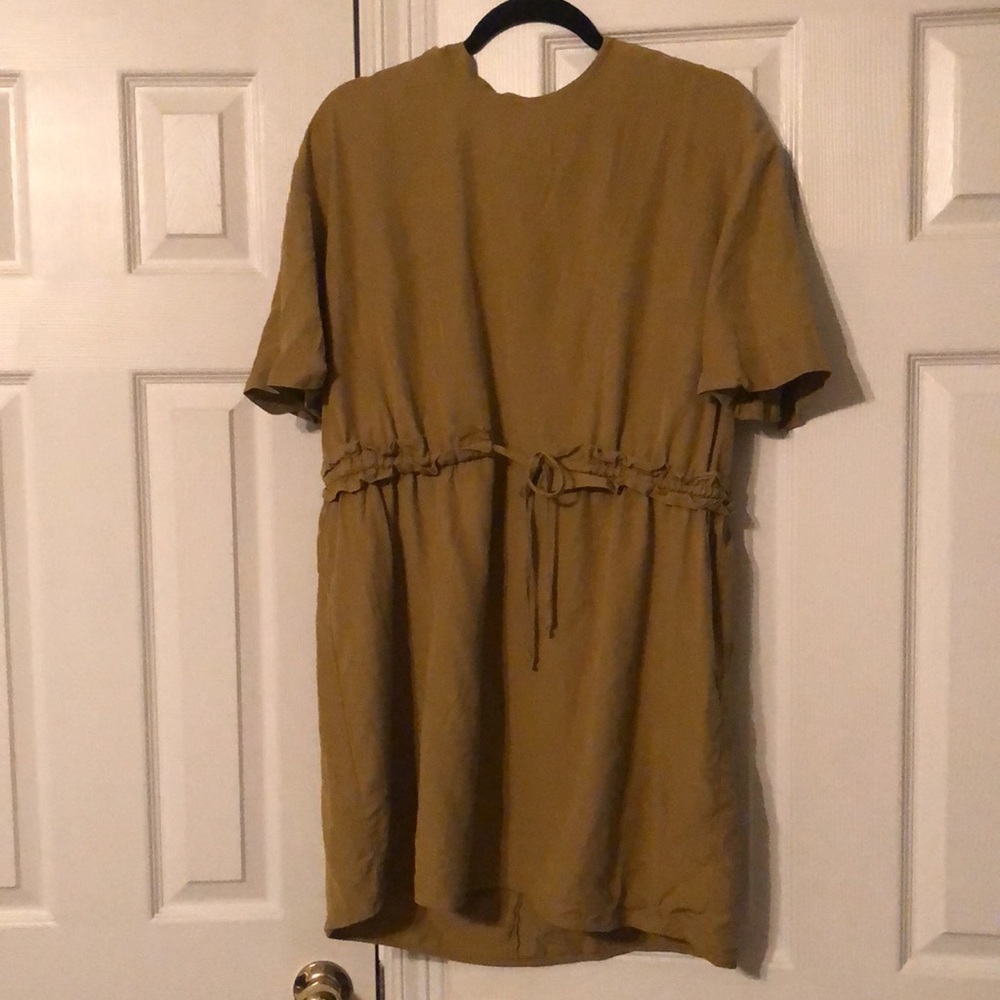 Zara short dress with tie at waist Sz xl - Picture 5 of 9